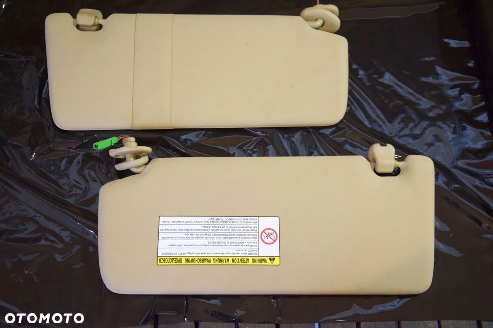 Honda Civic VIII UFO 06-11 Daszek KREMOWY BEŻOWY EU osłona przeciwsłoneczna PRAWY / LEWY - 3