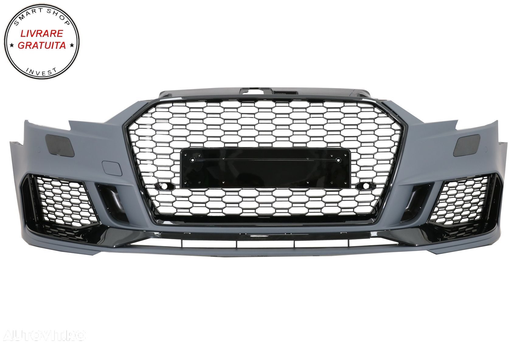 Bara Fata Audi A3 8V Facelift Sedan Cabrio (2016-2019) RS3 Design Negru Lucios- livrare gratuita - 1