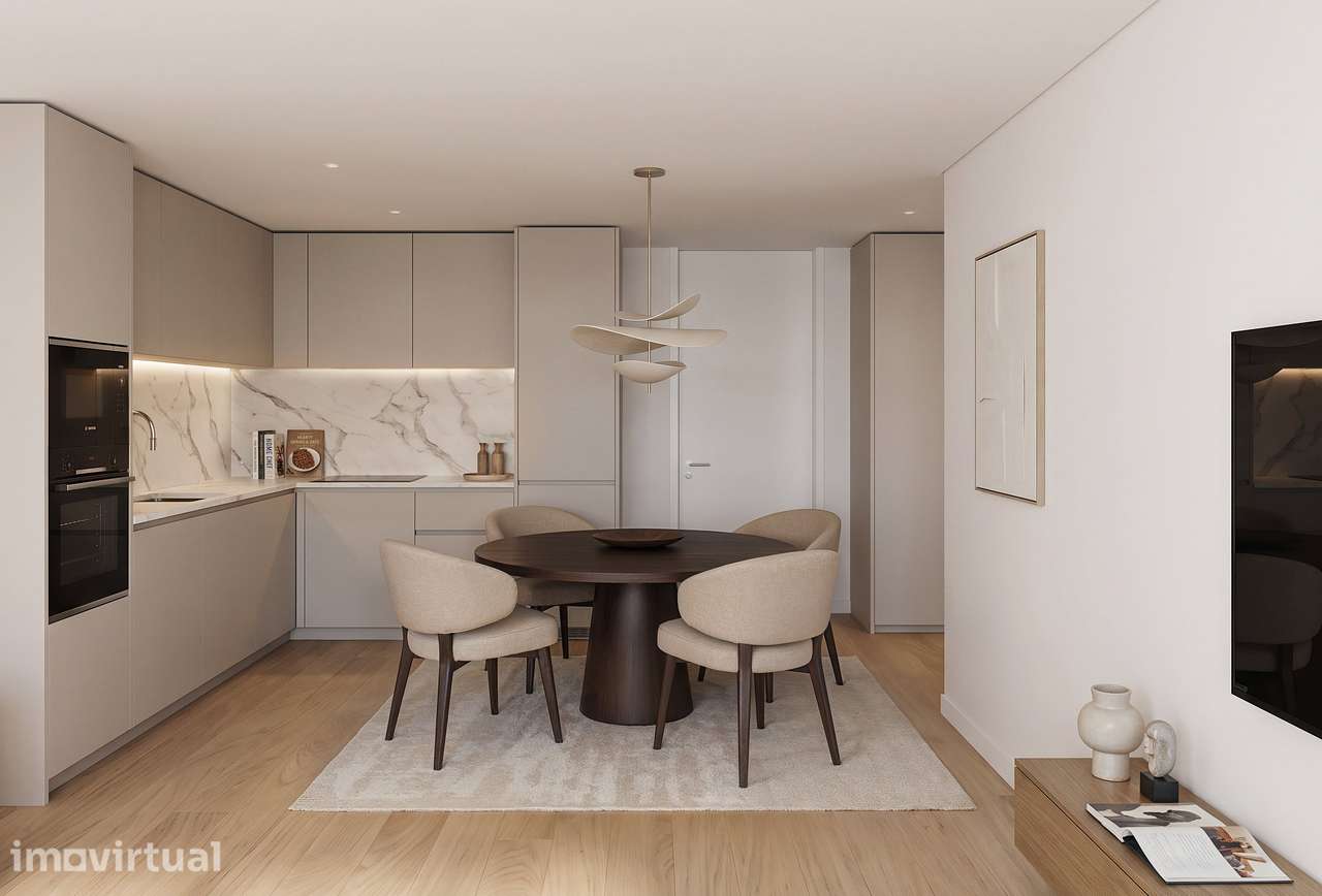 Apartamento T1 com varanda e 1 lg garagem | Piscina na cobertura - Grande imagem: 4/21