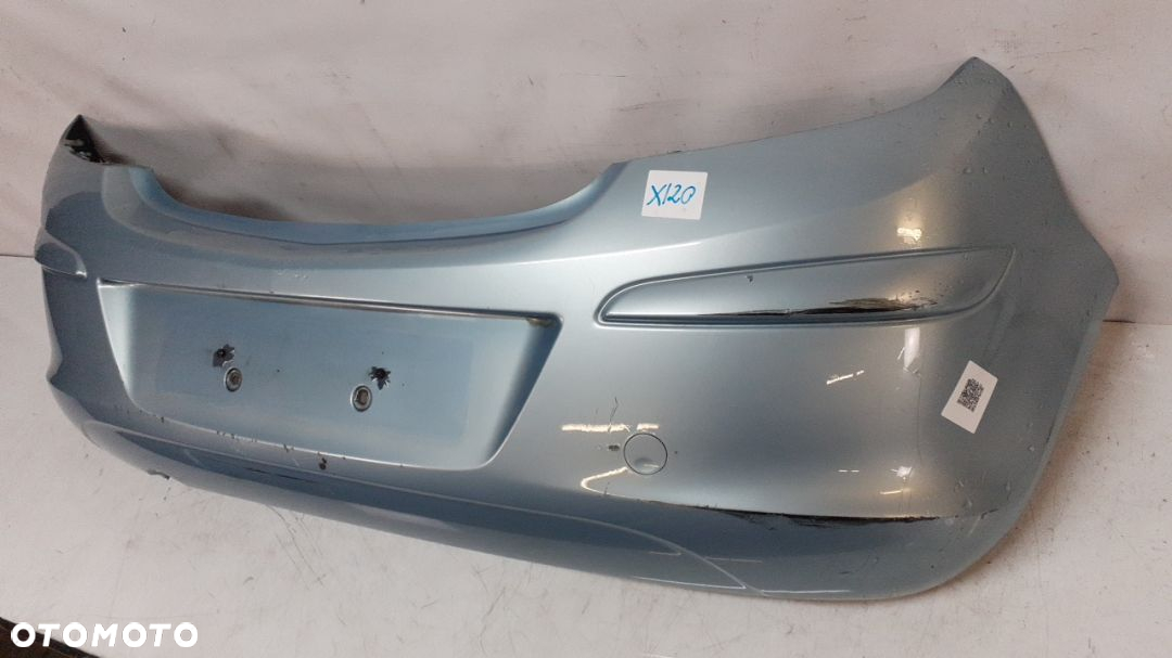 + ZDERZAK TYŁ TYLNY DO OPEL CORSA D Z21C BŁĘKITNY 3D 3 DRZWI HB DO MALOWANIA !!! - 3