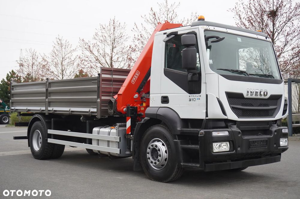 Iveco Stralis 19.310 E6 4x2 / Fassi F155A.0.22 / 690 MTH! / pilot / NOWA 3-stronna wywrotka - 12