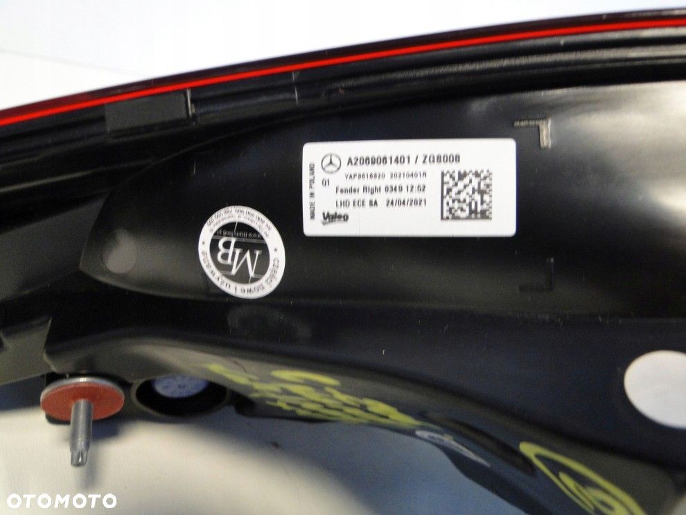 MERCEDES C KLASA W206 KOMBI 21+ PRAWA TYLNA LAMPA LED ORYGINAŁ A2069061401 - 6