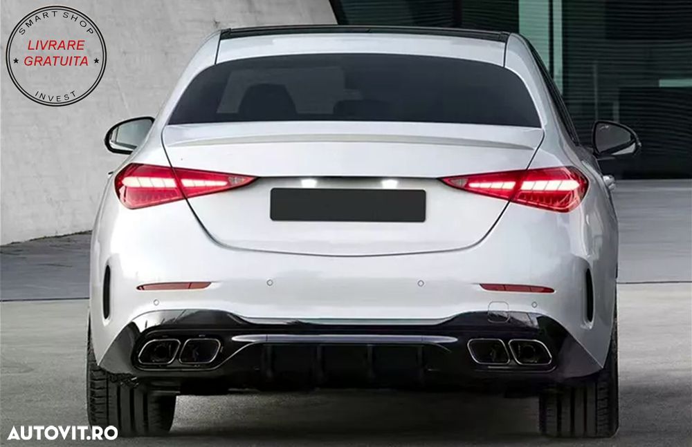 Difuzor pentru bara spate Mercedes C Class W206 S206 Sport Line (2021+) C63 Design- livrare gratuita - 12