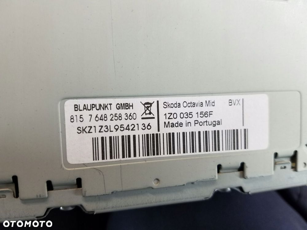 radio cd bolero skoda octavia ii lift 1z0035156f - 5