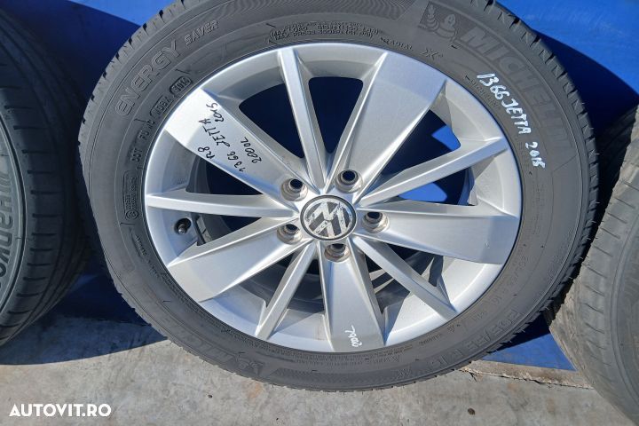 Jante aliaj cu anvelope 16 - set 5C0601025AM 205/55 R16 6.5JX16H2 ET5 - 4