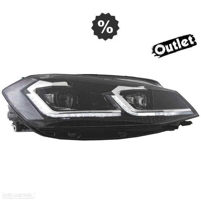 R012847C1 FAROL ESQ FULL LED DINÂMICO VOLKSWAGEN VW GOLF 7.5 17-19 LOOK R LINE - 9