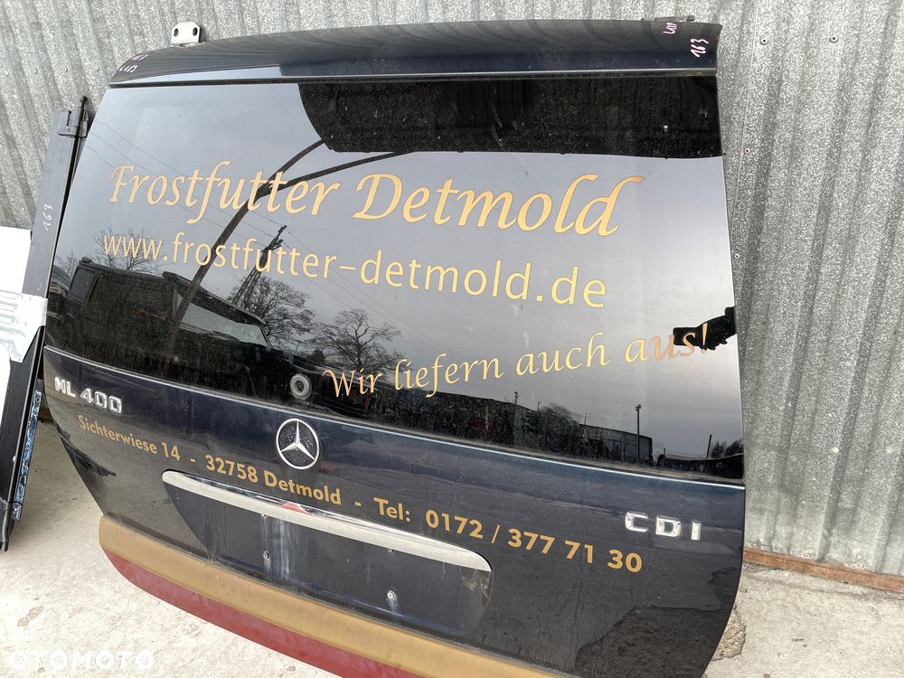 Mercedes ML 163 lift  klapa szyba zamek klapy granatowa 189 antena emblemat - 1