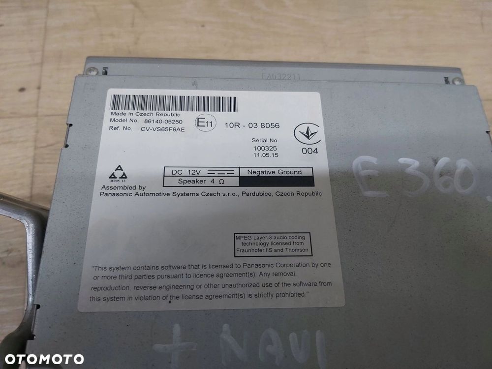 Toyota Avensis T27 Lift 15-18r radio 86140-05250 + moduł nawigacji GPS - 3