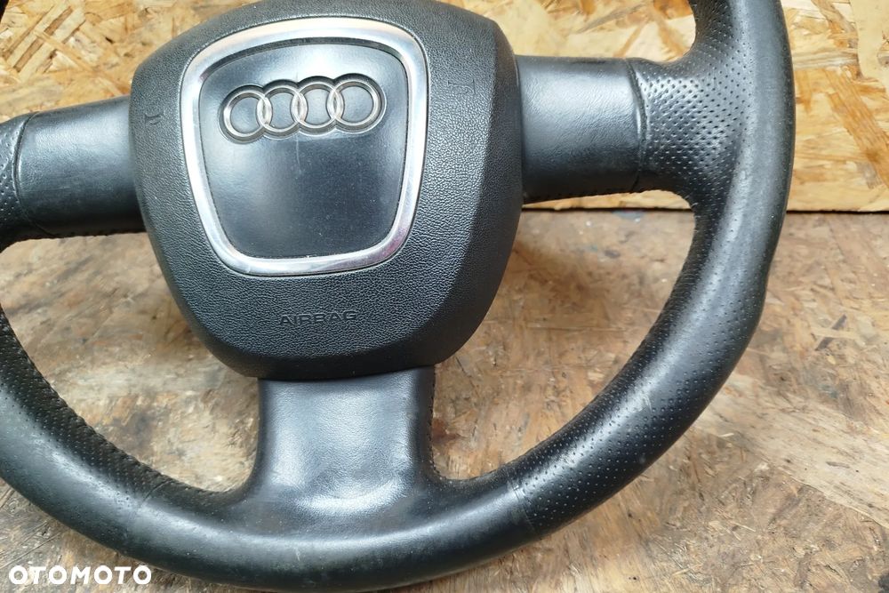 kierownica SKÓRA z poduszką CZARNA trójramienna do audi A4 B7 04-08r - 5