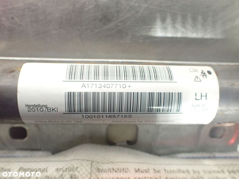 KURTYNA POWIETRZNA LEWA KIEROWCY MINI ONE R57 1.6 - 2