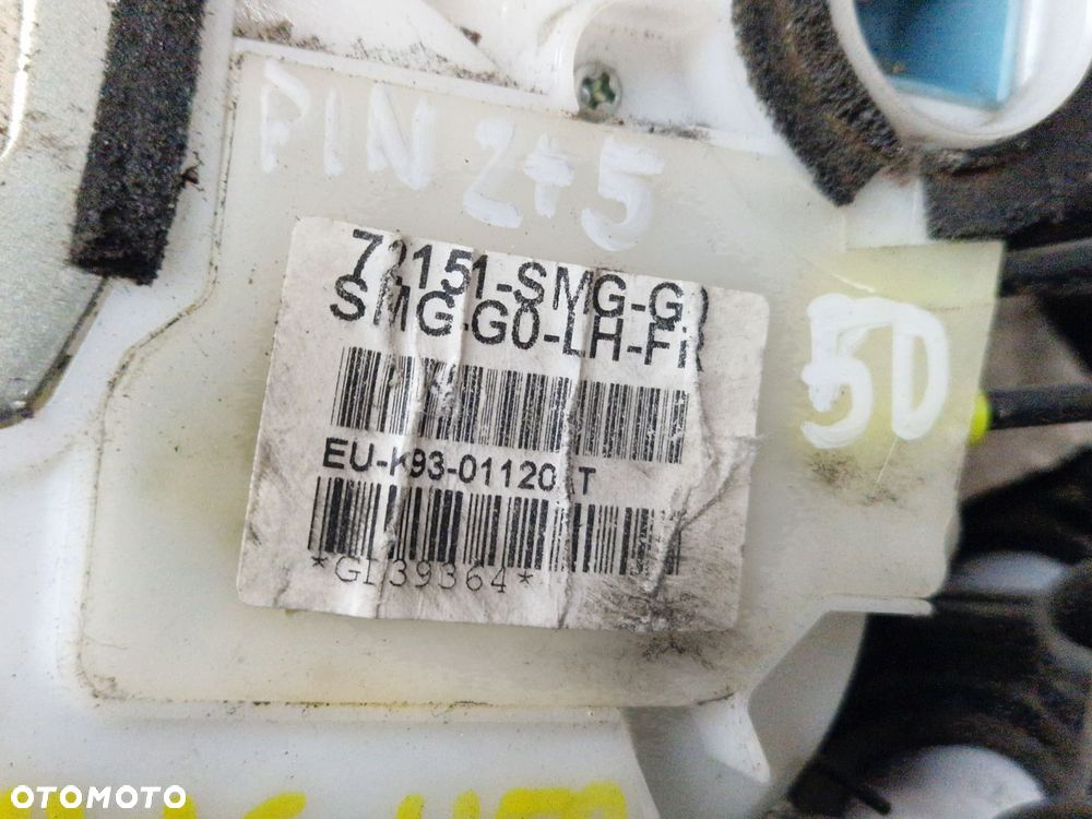 HONDA CIVIC UFO 2+5PIN ZAMEK DRZWI PRZÓD PRZEDNI  LEWY STRONA LEWA EU 5D - 3