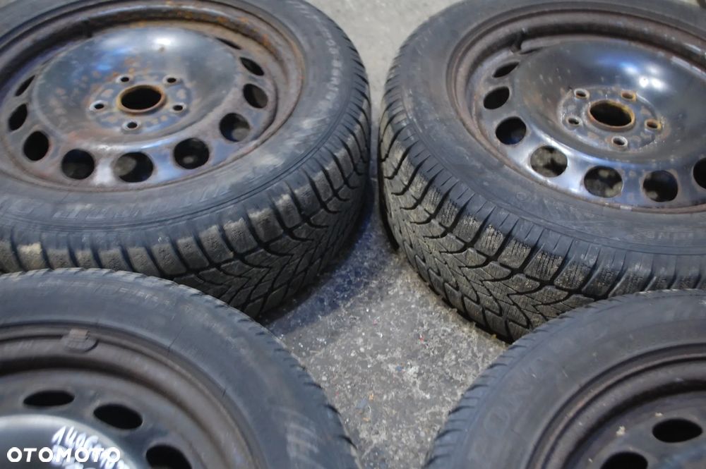 FELGI STALOWE + OPONY ZIMOWE 205/55R16 1K0601027A 5X112 ET50 6.5J SEAT LEON II VW SKODA AUDI - 17