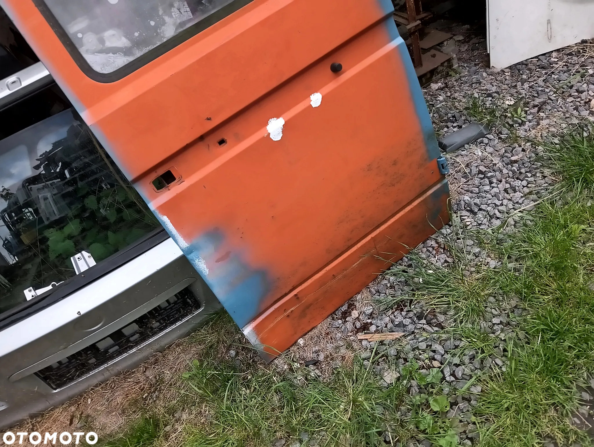 vw t3 transporter doka drzwi tyl tylnie tylne prawe pasazera szyba - 2