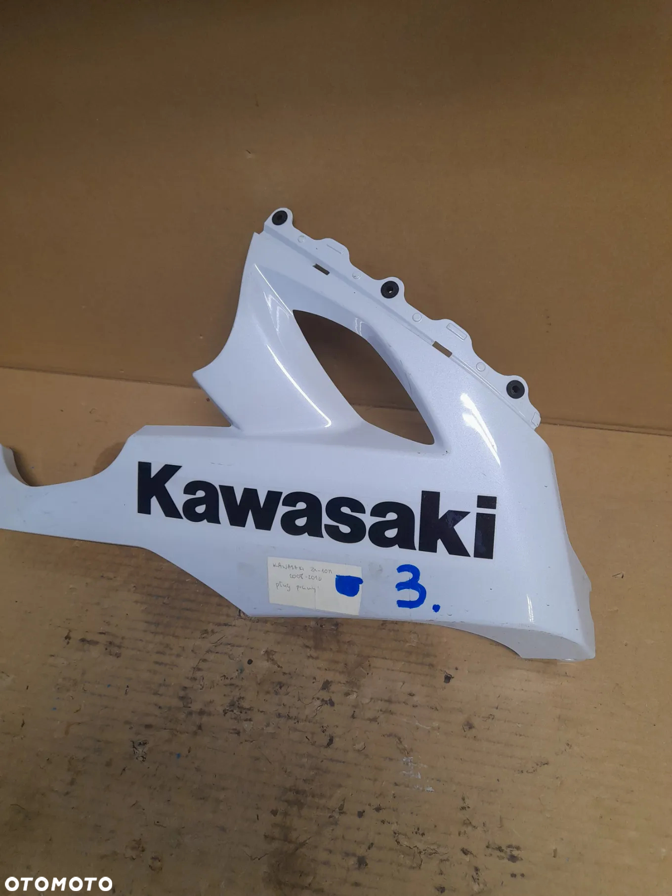 KAWASAKI ZX-10R 08-10 PŁUG prawa owiewka prawa osłona bok pług - 3