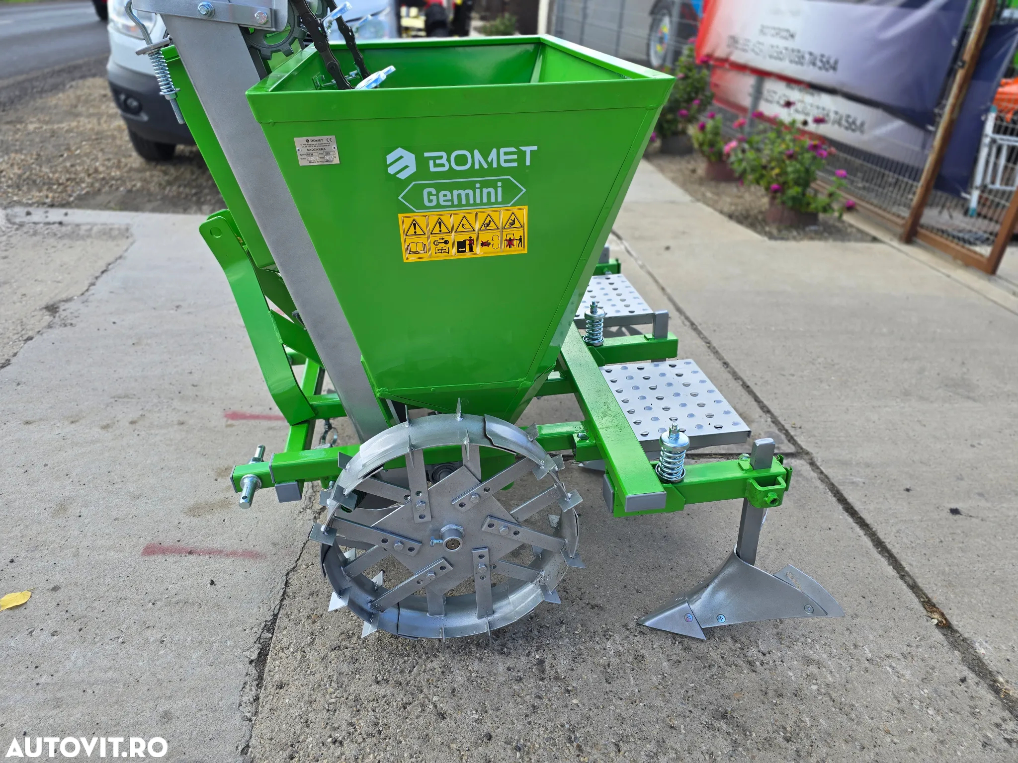 BOMET Plantator GEMINI cartof 2 Rind cu ingrasamint - 6