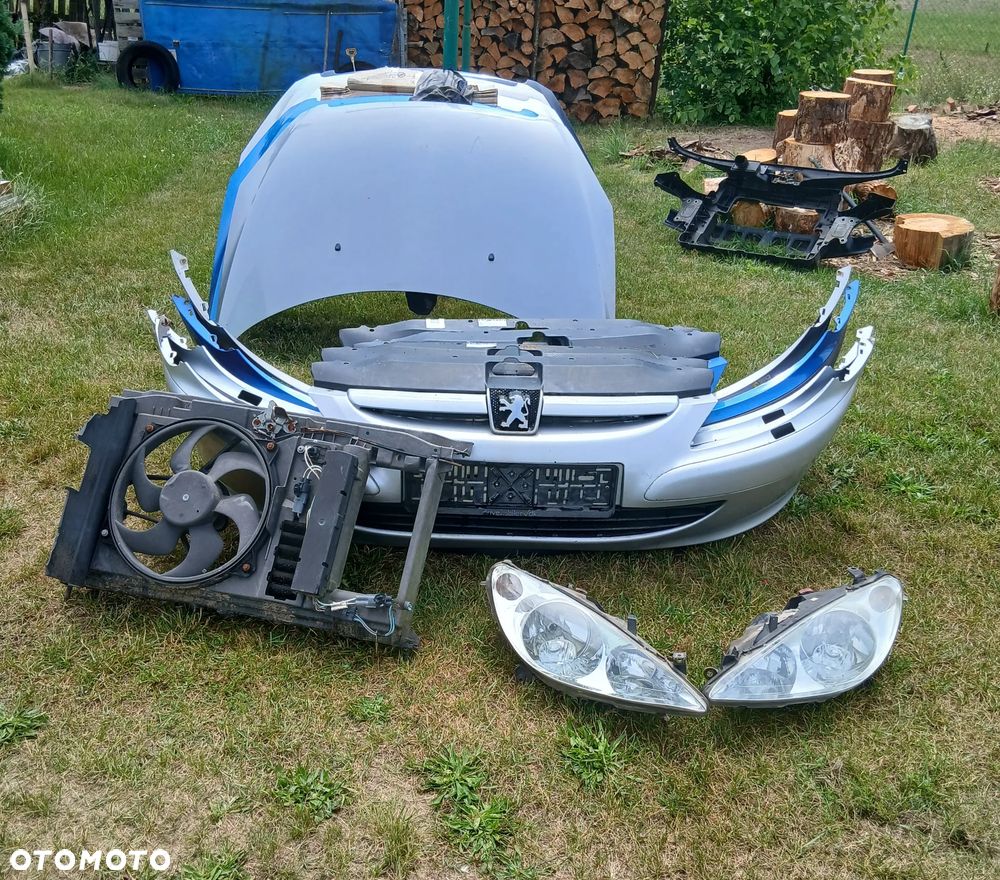 peugeot 307 maska zderzak lampy błotnik wzmocnienie