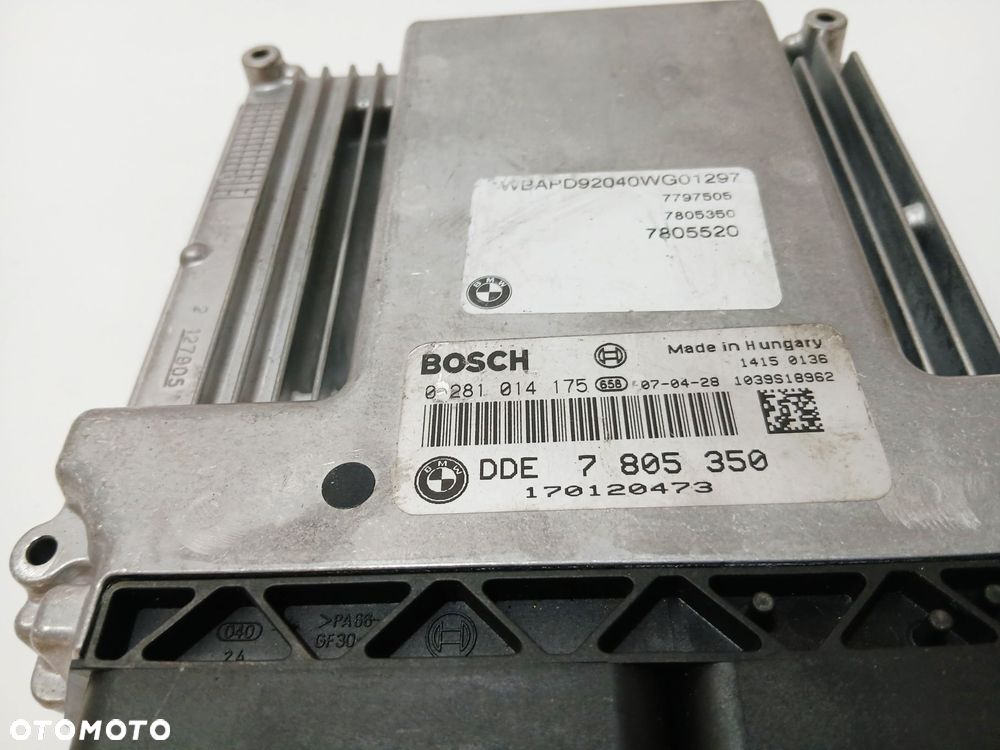 KOMPUTER STEROWNIK SILNIKA BMW X3 E83 LIFT 306D3 7805350 (0005107) - 3