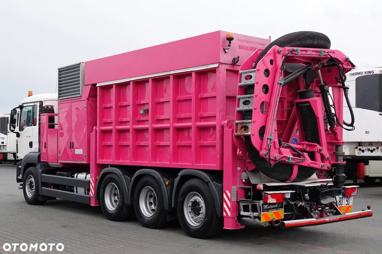 MAN TGS 35.480 / 8X4 / ASENIZACYJNY / ŁADOWARKA PRÓŻNIOWA / WUKO / MTS SAUGBAGGER /   STEROWANIE RADIOWE / - 14