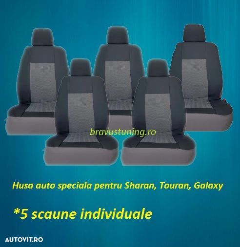 Huse scaun auto dedicate SHARAN, TOURAN, GALAXY 5 locuri - 2