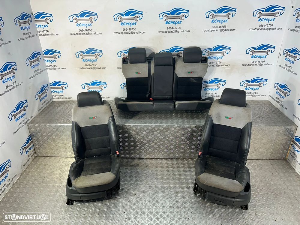 Conjunto Bancos Pele Tecido Skoda Octavia 2 MK2 1Z RS VRS 2004 - 2013 - 4