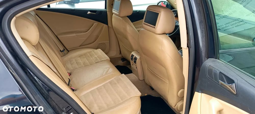 FOTEL FOTELE VW PASSAT B6 SEDAN SKORA ALCANTARA MONITORY - 5