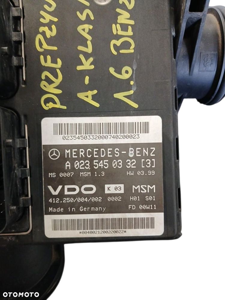 KOMPUTER  SILNIKA MERCEDES W 168 1.6 I A0235450232 - 2