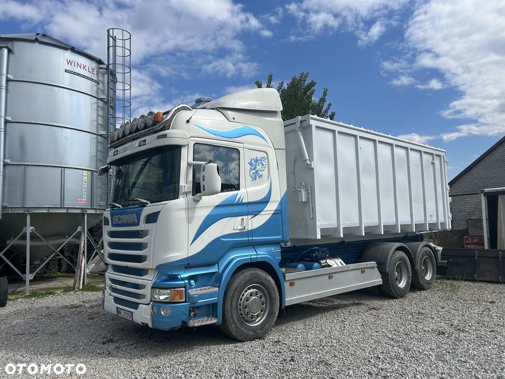 Scania R480 6x4 2014 hakowiec do zboza złomu trocin hak - 4