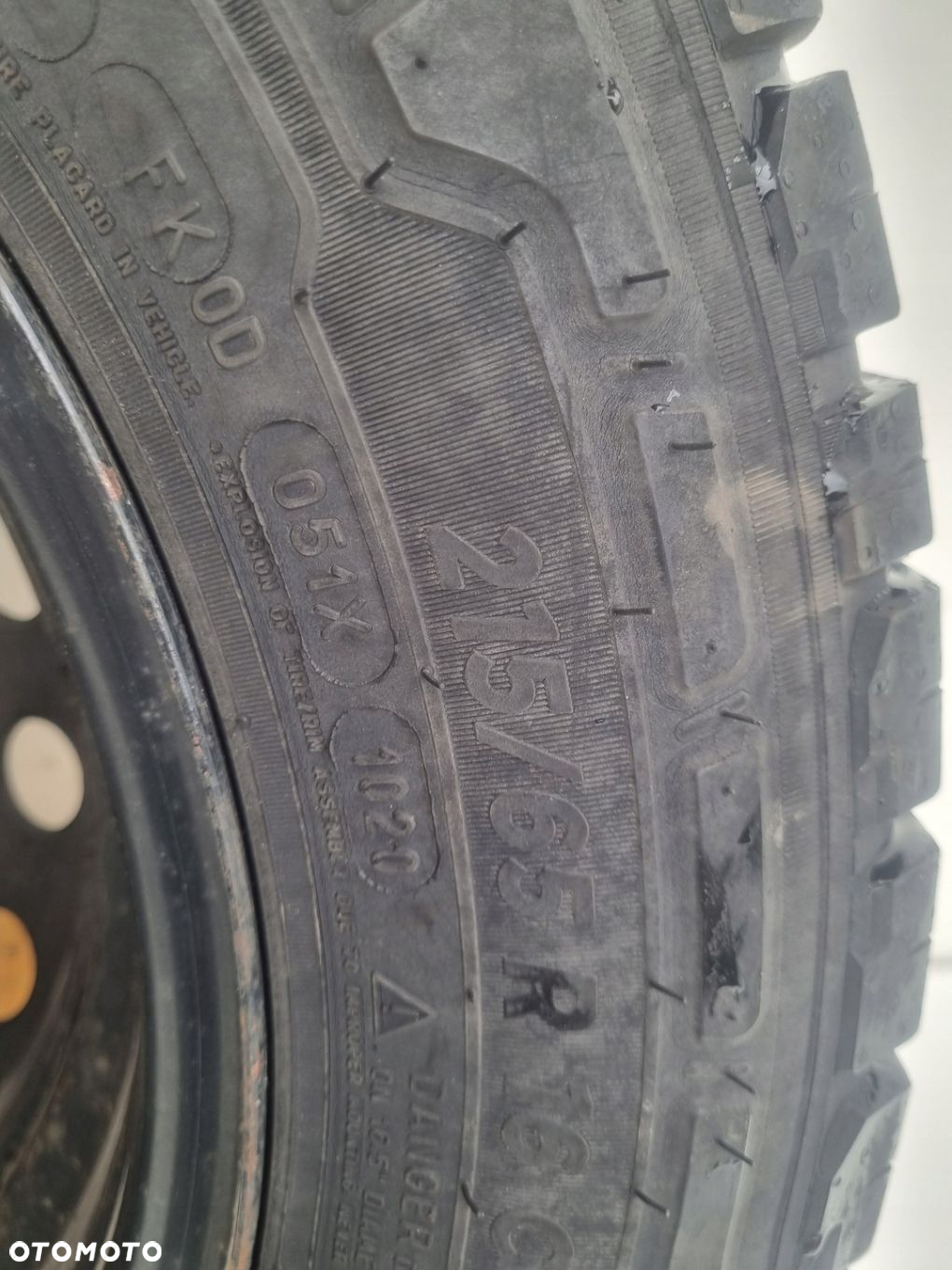 Renault Trafic III KOŁO ZAPASOWE Zapas felga 215/65 R16C 5x114.3 ET50 - 6