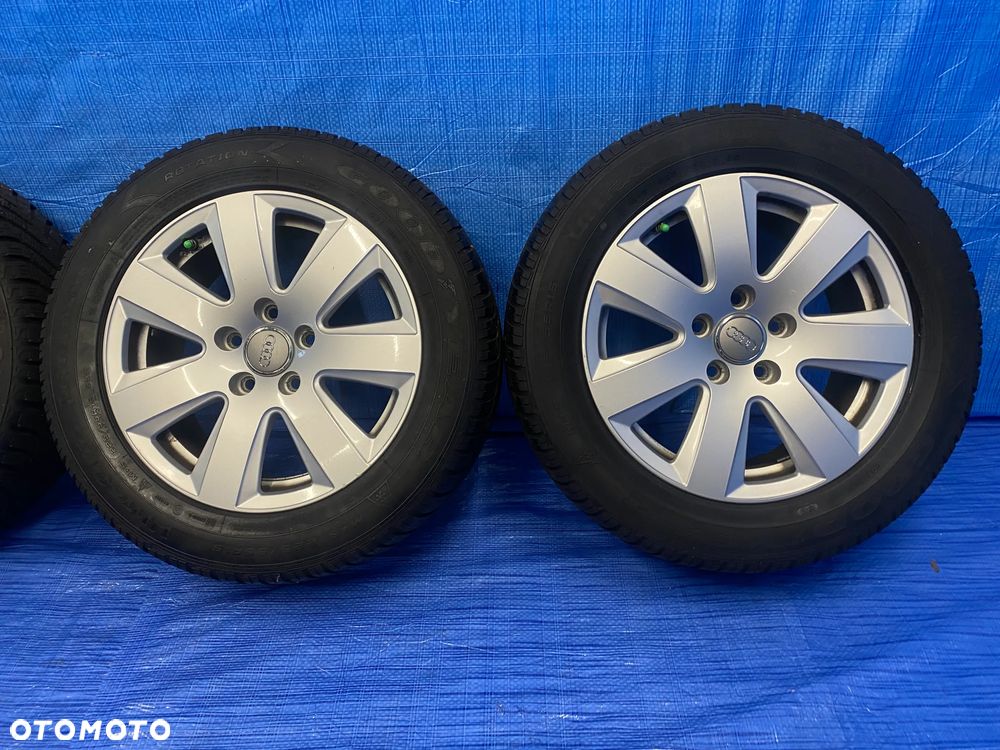 KOŁA KOŁO 16 FELGA ALUMINIOWE ALUSY 16" ET42 5X112 ; 57,1mm KOMPLET ; OPONY ZIMOWE AUDI A4 A6 VW SEAT SKODA ORYGINAŁ 4F0601025AN - 5