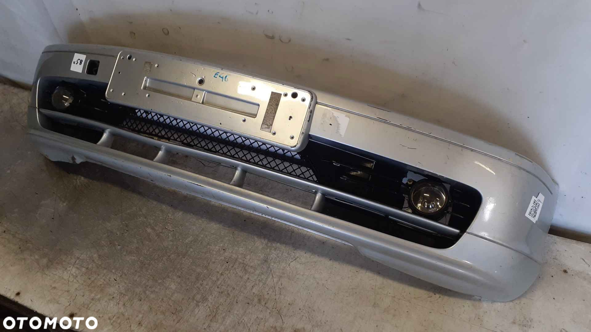 + ZDERZAK PRZÓD PRZEDNI BMW E46 COUPE TITANSILBER SREBRNY HALOGENY - 3