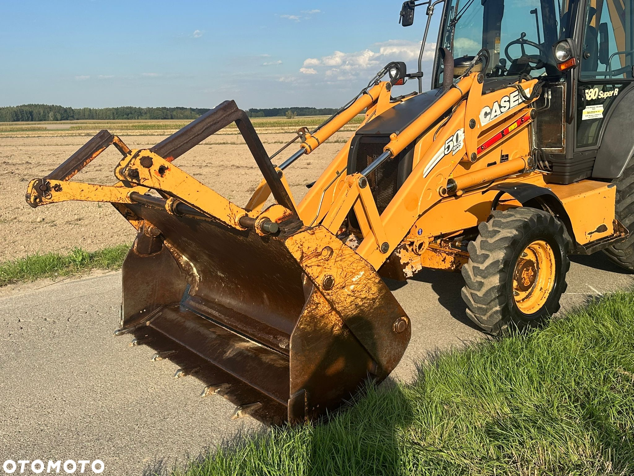 Case 580 SR-4PT~4X4~Dzielona Łyżka ~Teleskop~Widły-Kpl.Łyzek - 11