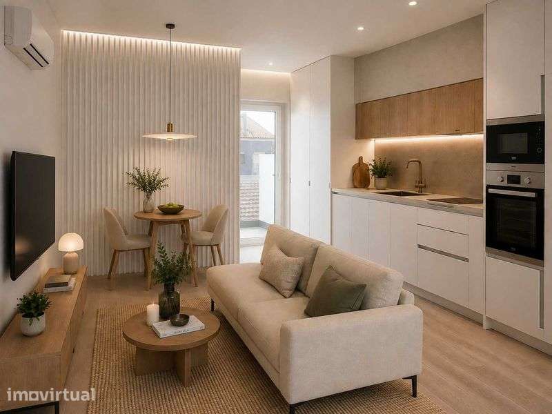 Anjos Living | T0 com Varanda na Beira Mar, Aveiro - Grande imagem: 3/7