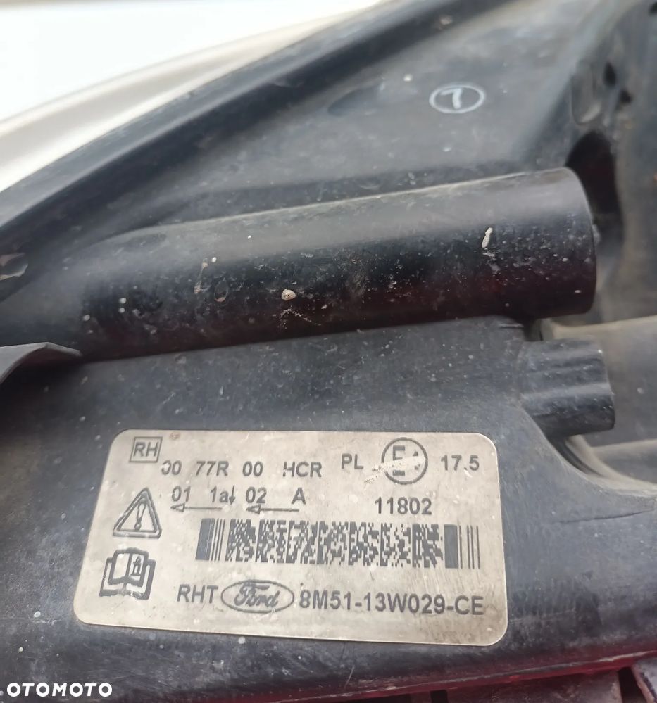 LAMPA PRAWY PRZÓD FORD FOCUS 2 LIFT EUR - 3