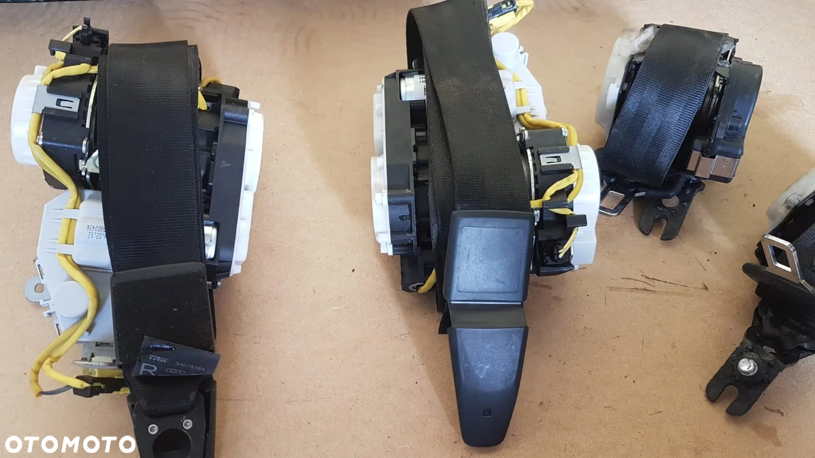 AUDI A6 4G9 PASY BEZPIECZEŃSTWA Z NAPINACZEM  PRZÓD TYŁ PRAWY LEWY 4G8857706E 4G8857705C SPRAWNE - 11