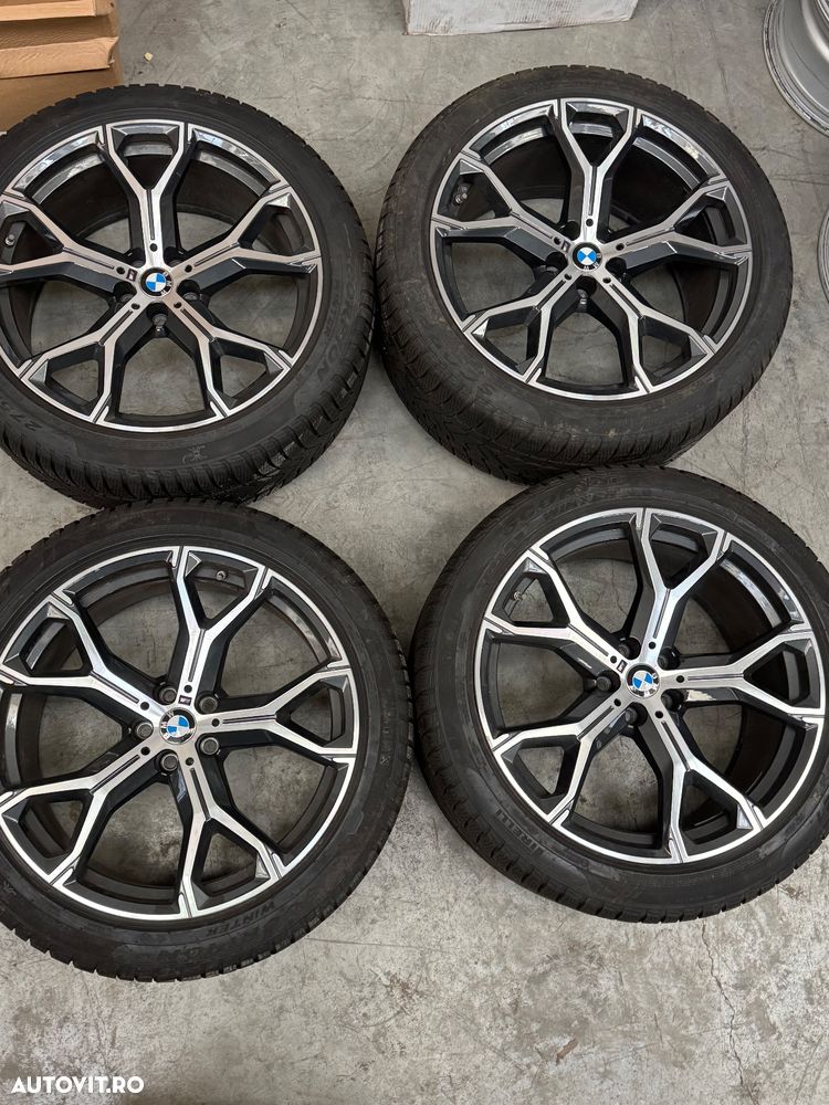 Vând jante originale BMW X5-X6 G05-G06 pe 21” cu anvelope de iarnă - 2