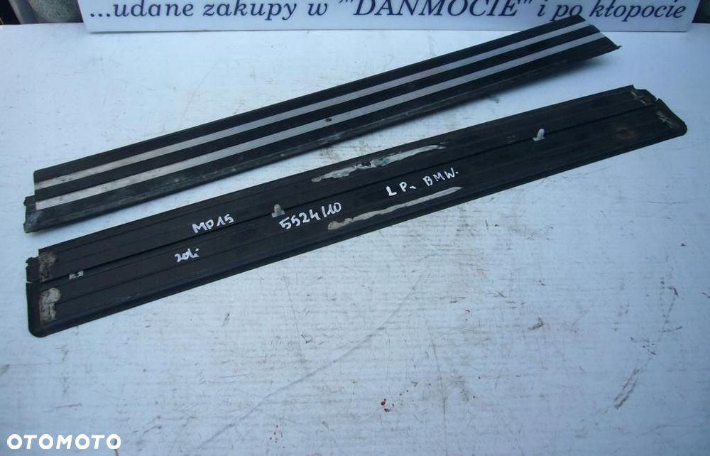 BMW E32 LISTWY PROGOWE NAKŁADKI WEWNĘTRZNE KOMPLET 4SZT - 6