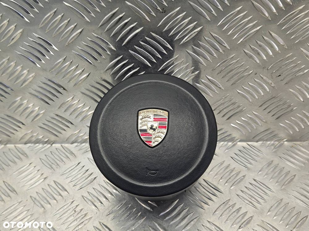 PORSCHE CAYENNE II 10-17R PODUSZKA AIR BAG KIEROWCY CZARNA ORYGINAL 7P5880201A - 1