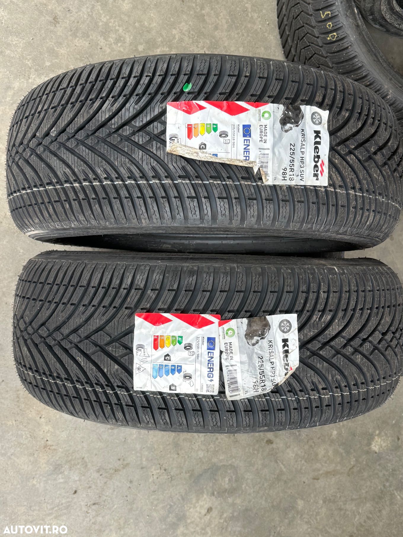 Vând 2 anvelope 225/55/18 Kleber de iarnă noi - 1