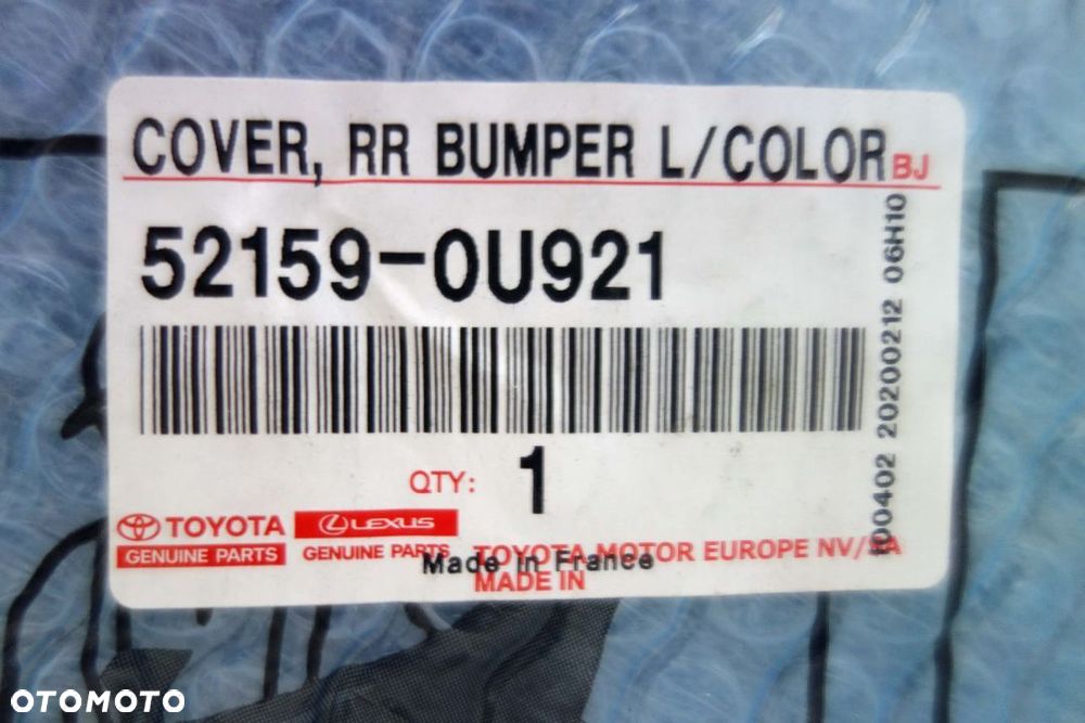 ZDERZAK TYLNY TOYOTA YARIS 17-20 NOWY ORYG OE - 3