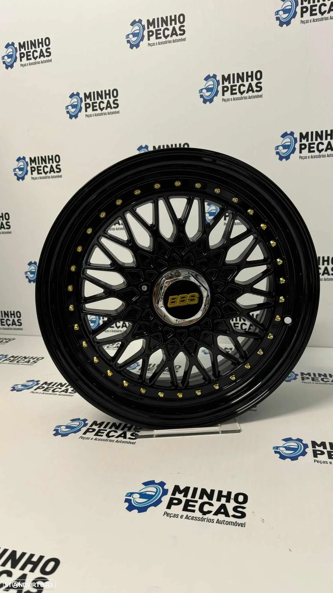 Jantes Look BBS RS em 16 (4x100 | 4x114.3) Preto Brilho - 5