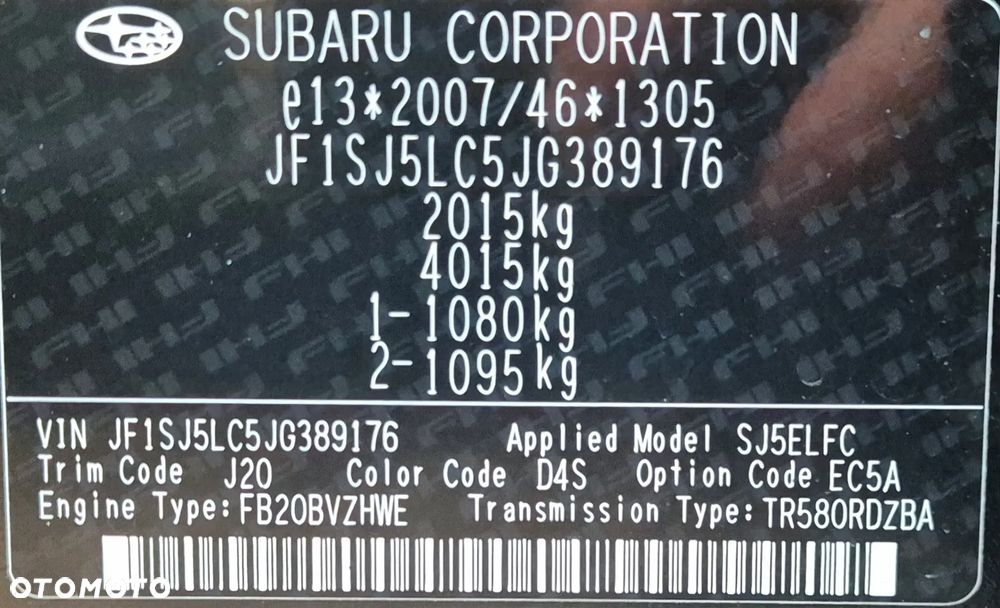 Subaru Forester 2.0 i Exclusive (EyeSight) Lineartronic - 6