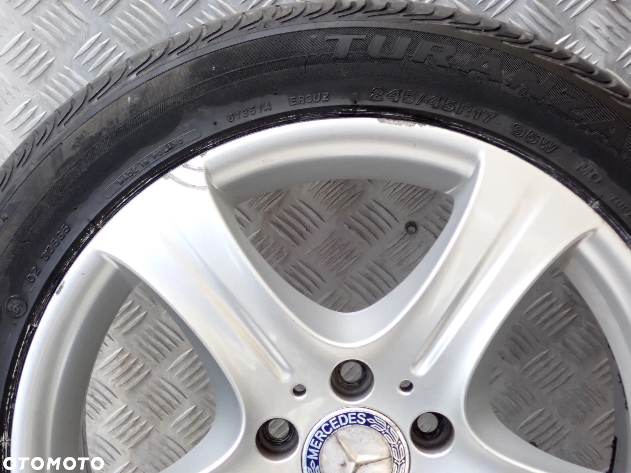 KOŁA FELGI ALUMINIOWE MERCEDES 8,5JX17  ET 48  5X112  A2124015902 Z OPONAMI LATO 245/45/17 1600 ZŁ - 5