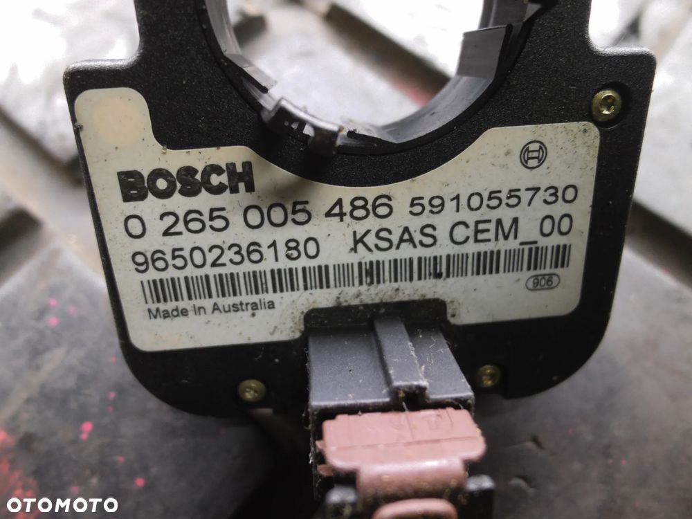 CITROEN C4 I 04-10 1.6 HDI CZUJNIK KĄTA SKRĘTU POŁOŻENIA 0265005486 9650236180 + WTYCZKA INSTALCJA - 2