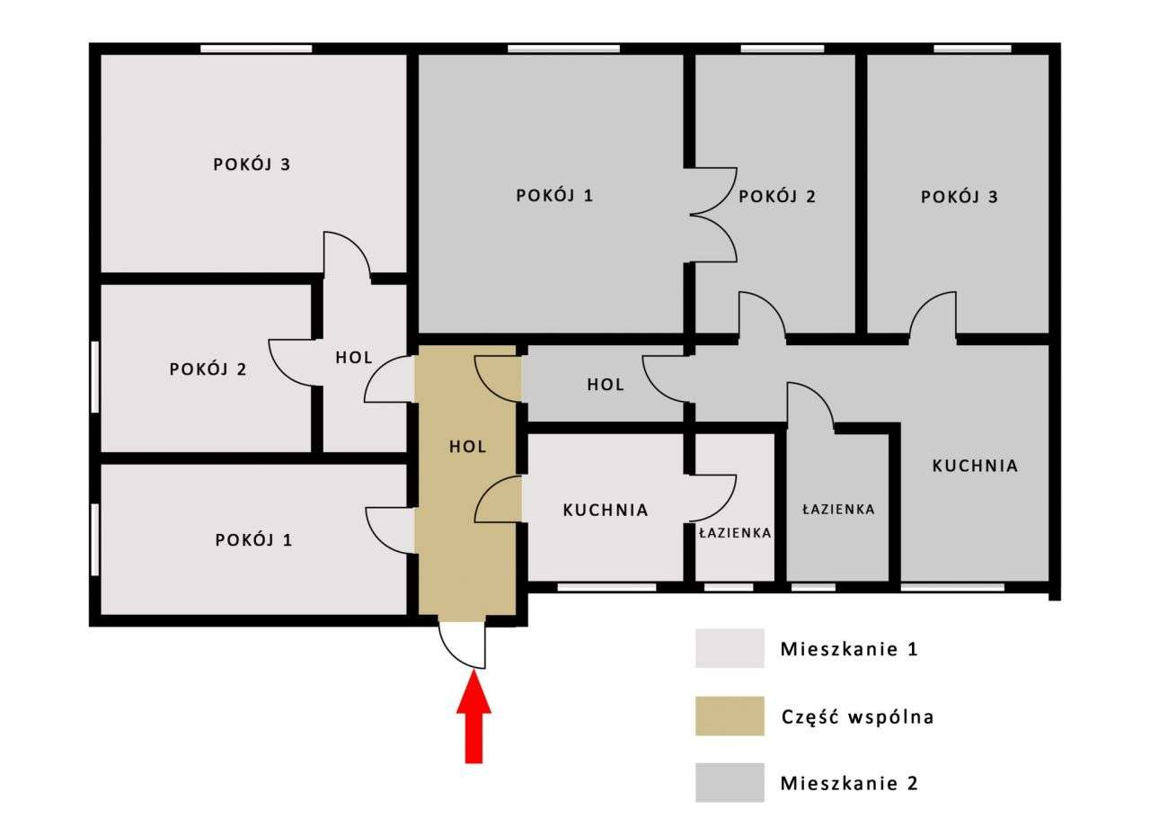 Duże mieszkanie 152 m2 z podziałem na 2 odrębne lo
