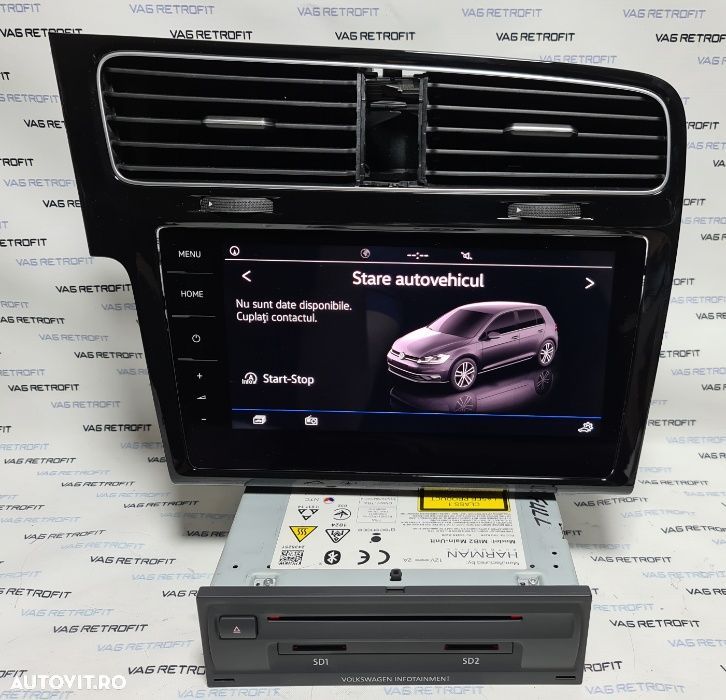 Rama Display Navigatie VW Golf 7 VII Display 9.2 Inch Rama Adaptoare - 5