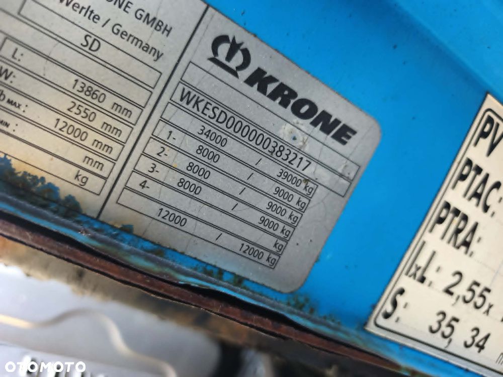 Krone burtowa platforma osie BPW standard - 9