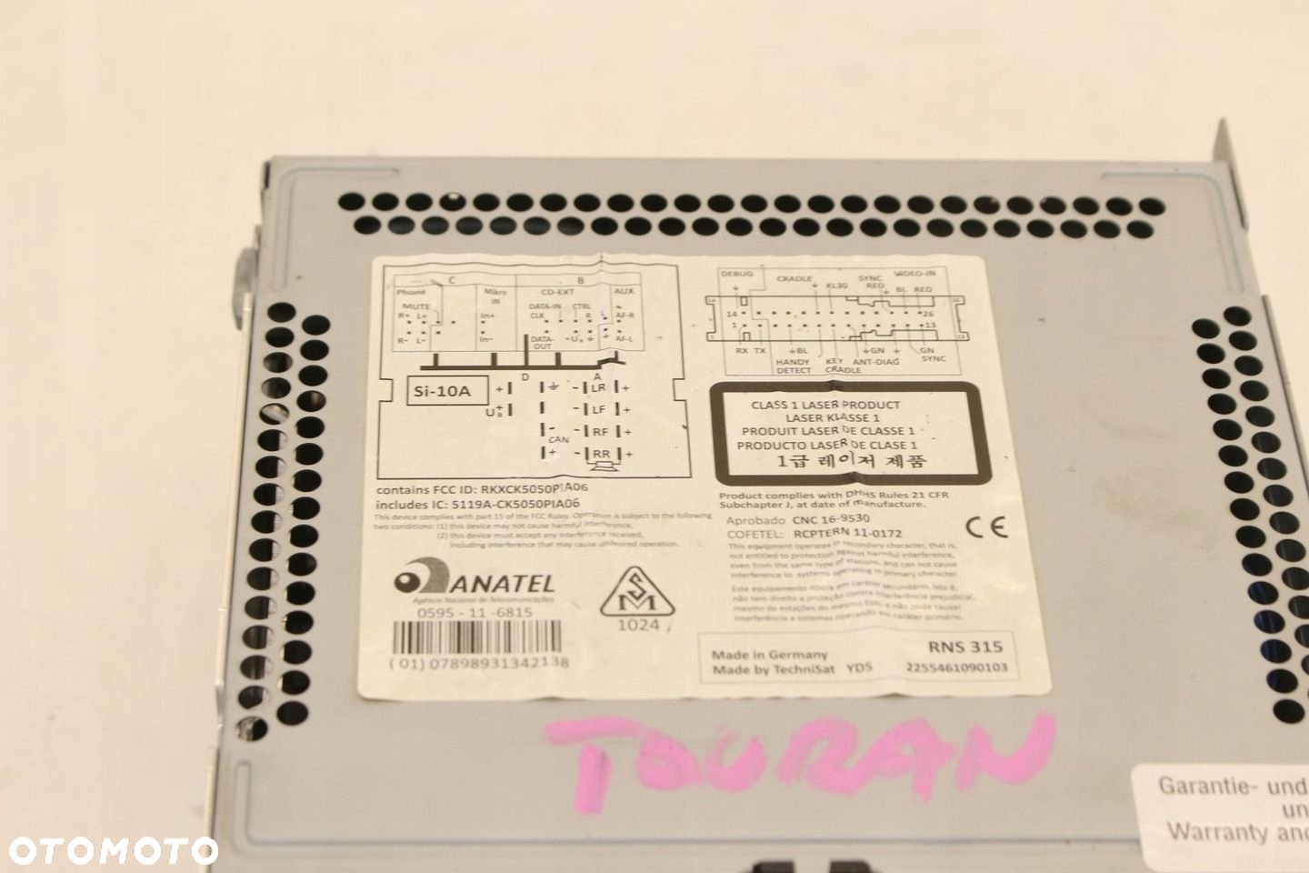 Radio Nawigacja 3C8035279E VW Touran II 2010-2015 - 5