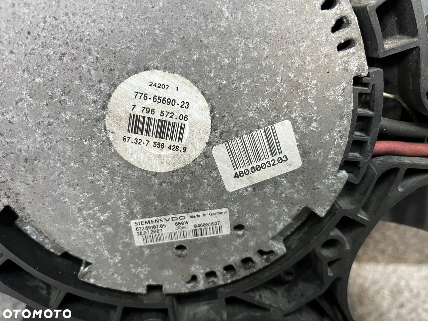 Wentylator wiatrak chlodnic BMW E70 X5 3.0 D 3.5 D E71 X6 ORYGINAL - 5