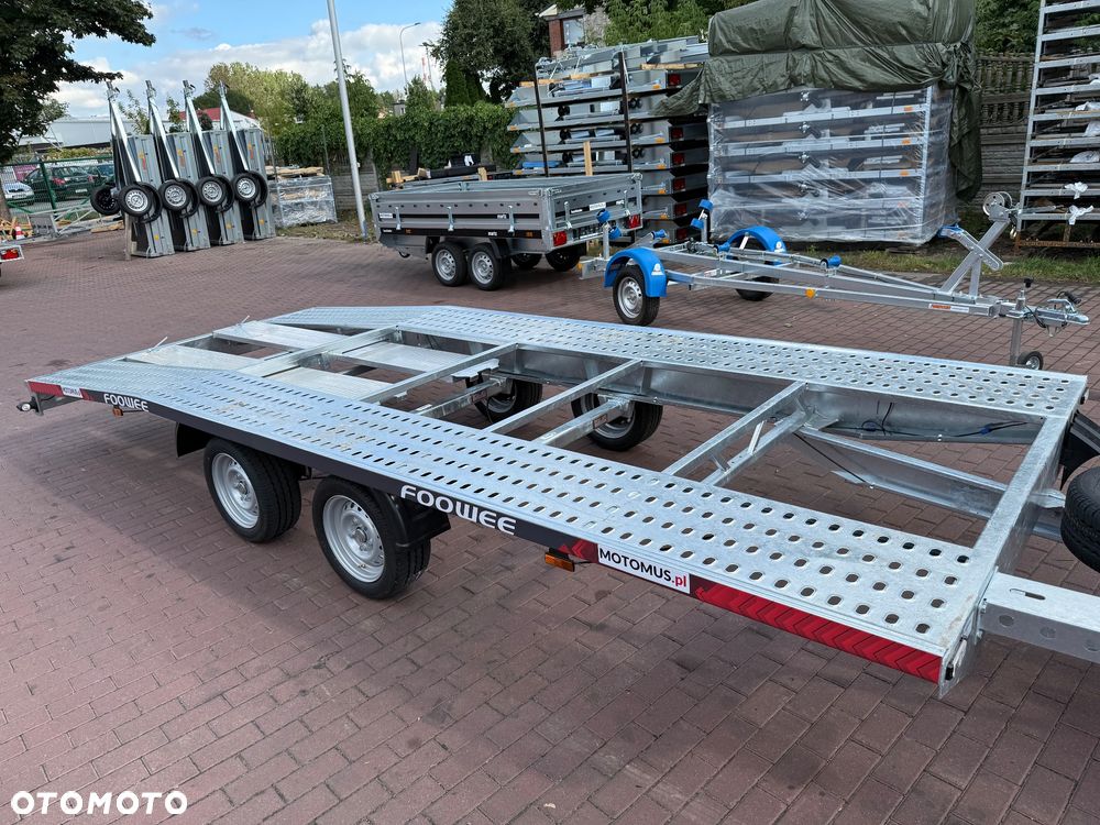 Inny Laweta  raz łamana 4.5x2m koła 195r13c  najazdy alu 2700kg dostawa MOTOMUS - 7