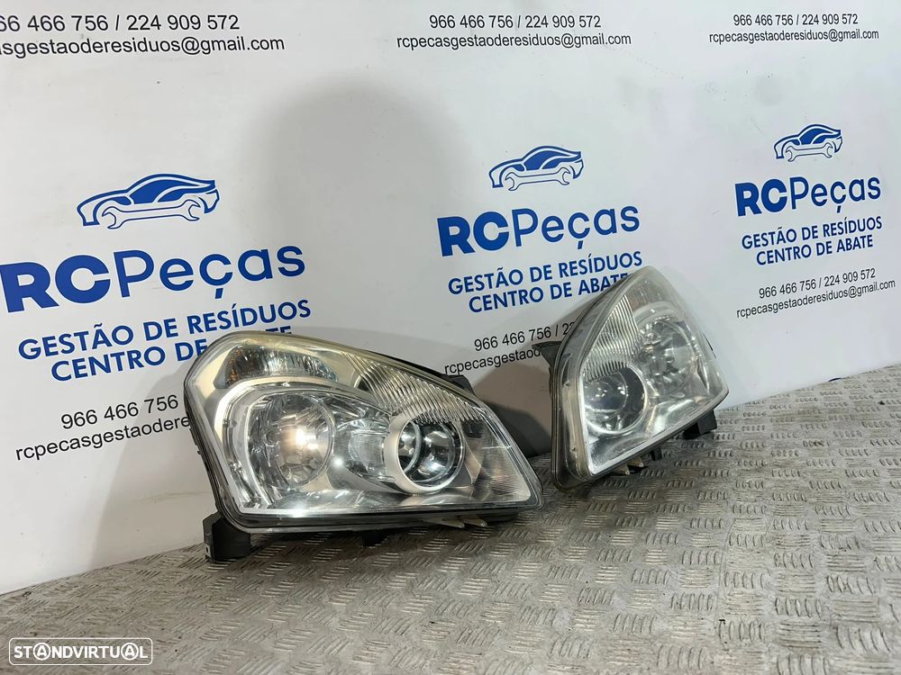 .Conjunto Farois Oticas Frente Frontal Direita Esquerda Originais Nissan Qashqai J10 J10 +2 1LF238042-05 1LF238042-06 2007 - 2013 - 2